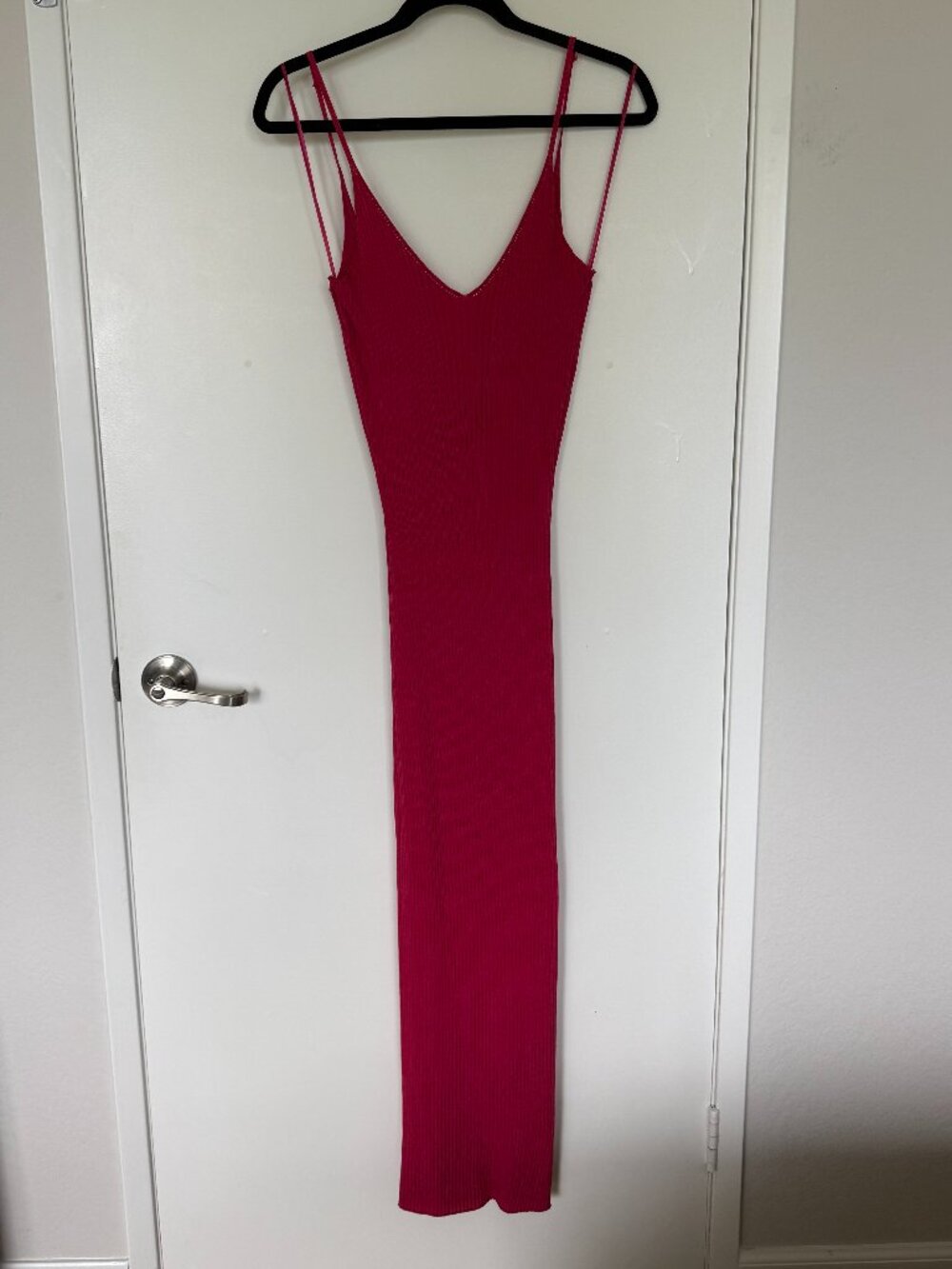 Anthropologie Ribbed Knit Maxi Dress - Rose Pink NWT Size XS
